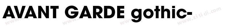 AVANT GARDE gothic字体转换